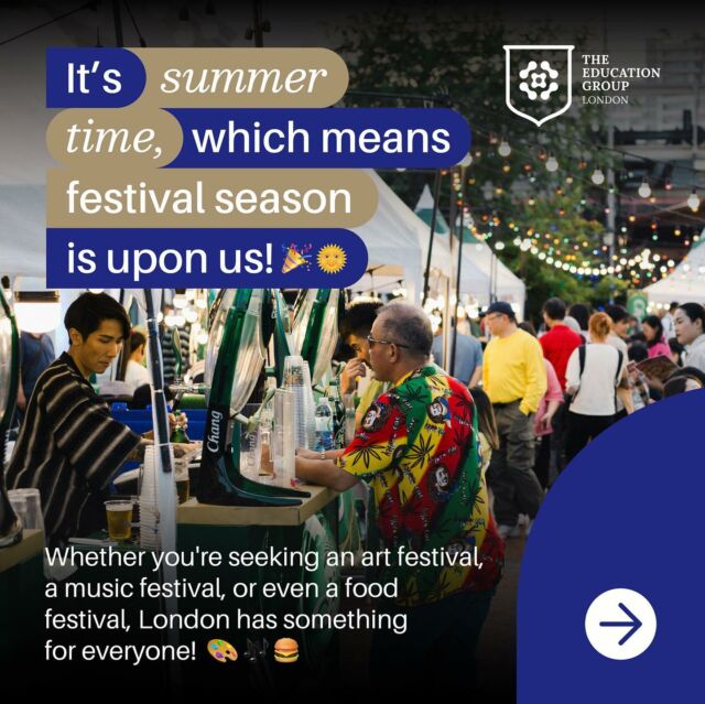 It’s summertime, which means festival season is upon us! 🎉🌞
 
Whether you’re seeking an art festival, a music festival, or even a food festival, London has something for everyone! 🎨🎶🍔
 
We’ve gathered a number of festivals that would be perfect for you to take your summer to the next level 🚀🎪