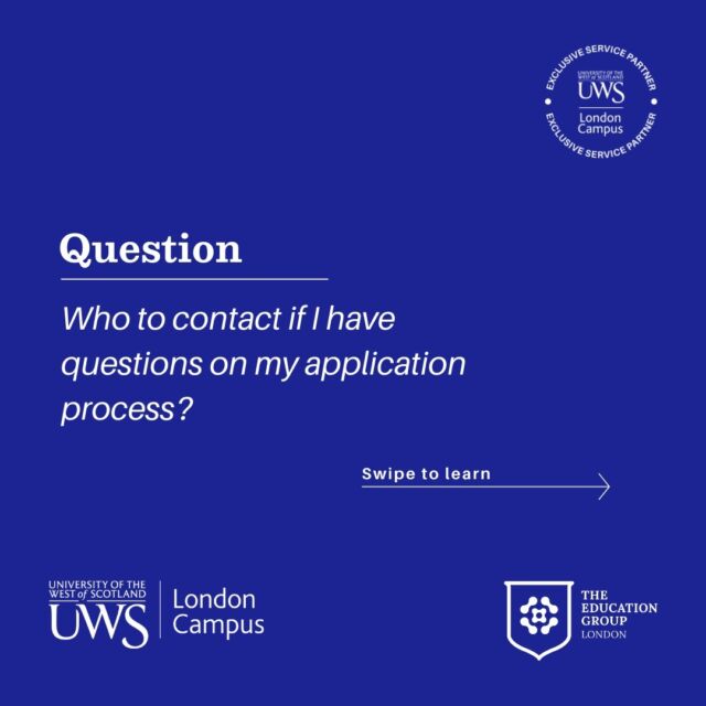 Are you thinking about applying to UWS London campus but have questions regarding your application? 🤔🎓

Look no further! One of our admissions officers answers the most frequently asked questions that prospective students may have 💬📝

Got any more questions? Our admissions team is here to help! 🌟👩‍🎓👨‍🎓
